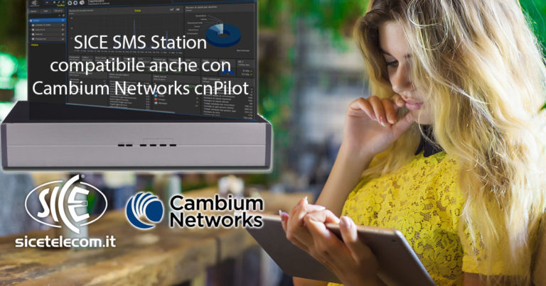 SICE SMS Station integrazione con Cambium WiFi cnPilot