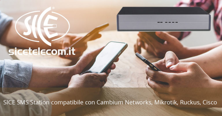 SICE: SMS Station compatibile con Hotspot WiFi Cambium Networks