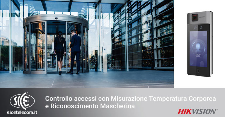 SICE controllo accessi riconoscimento mascherina