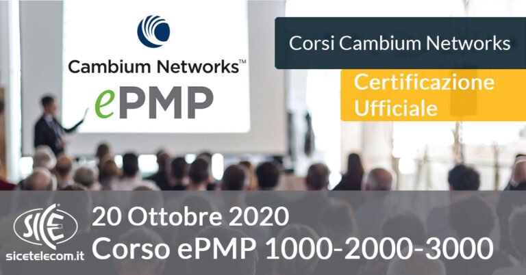 Corso Cambium ePMP 3000 SICE Telecomunicazioni