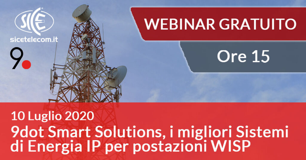 Webinar 9dot smart solutions SICE 10 luglio