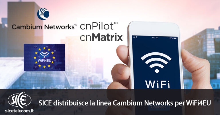 Cambium Networks per WiFi4EU SICE Telecomunicazioni