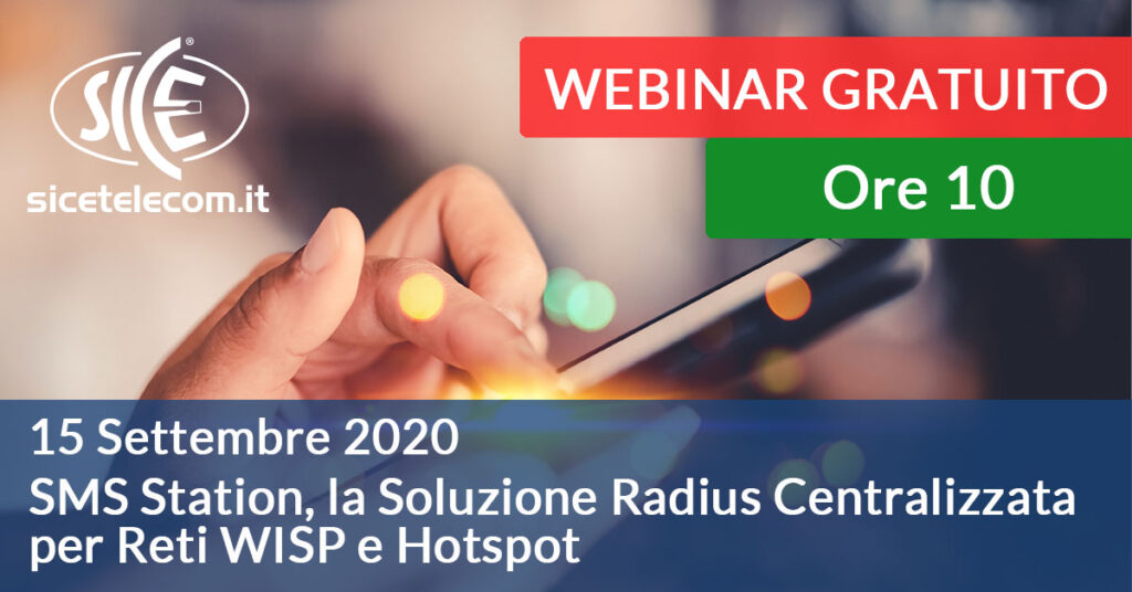 SICE SMS Station webinar gratuito 15 settembre