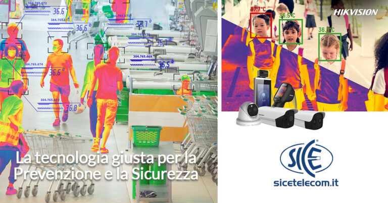 Termoscanner controllo accessi e telecamere Hikvision