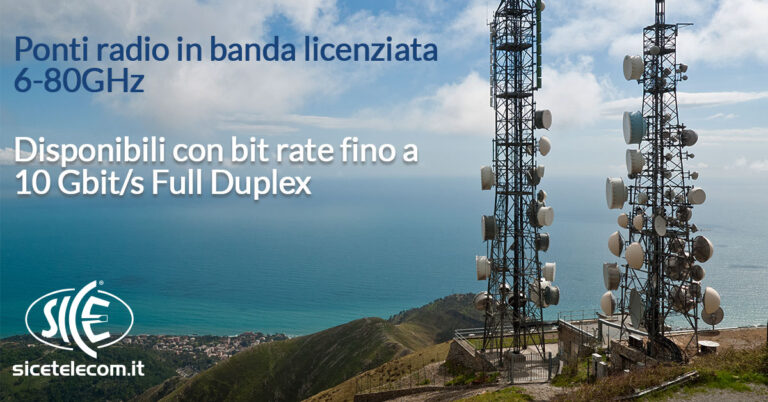 ponti radio in banda licenziata SICE