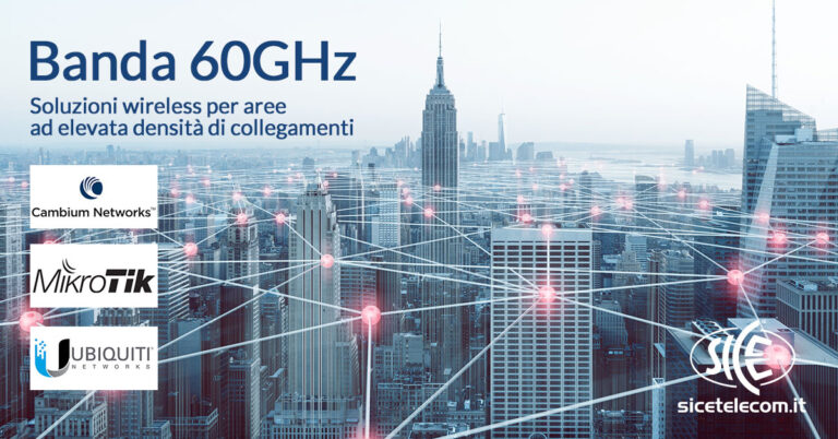 SICE soluzioni wireless banda a 60GHz