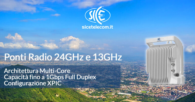 ponti radio 24GHz e 13GHz SICE Telecomunicazioni