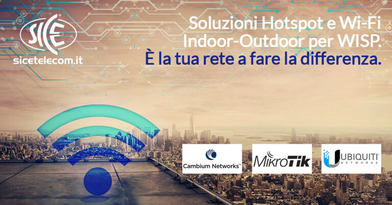 soluzioni per rete Wi-Fi indoor outdoor SICE
