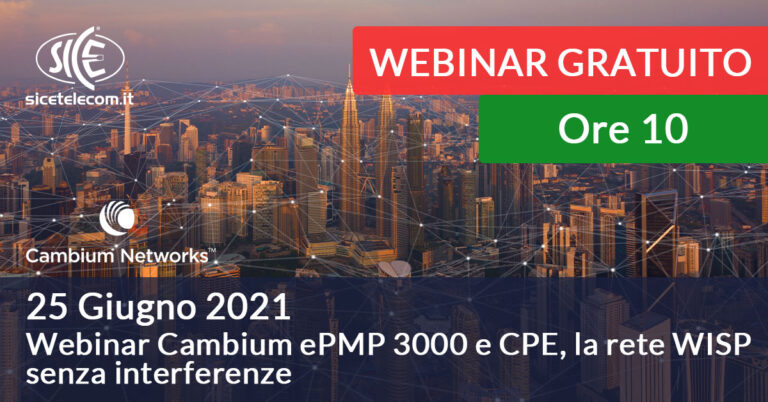 25 giugno webinar cambium networks epmp SICE