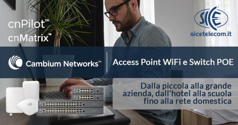 Access Point e Switch POE Cambium Networks - SICE