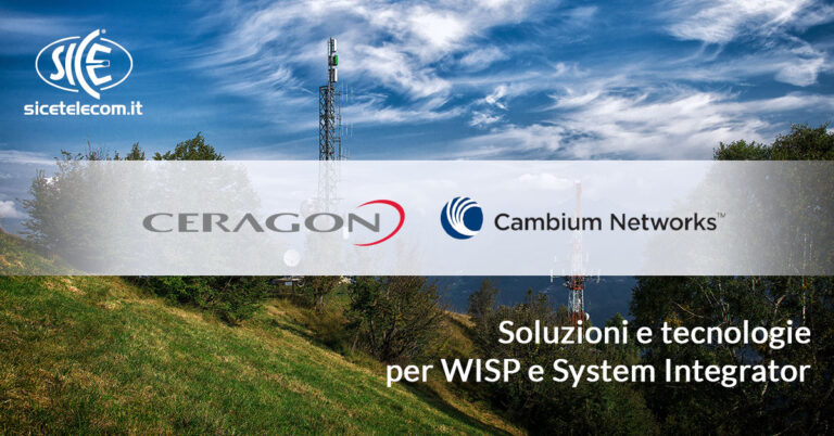 SICE Ponti Radio licenziati, Base Station e apparati Wi-Fi WISP System Integrator