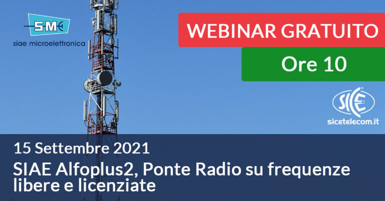 webinar SIAE - SICE Telecomunicazioni