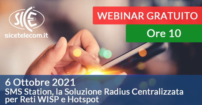 webinar SICE SMS Station 6 ottobre 2021