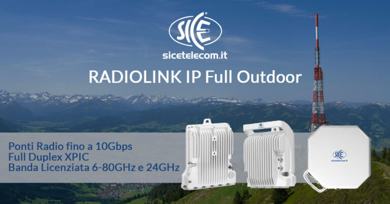 Ponti radio full outdoor SICE Radiolink