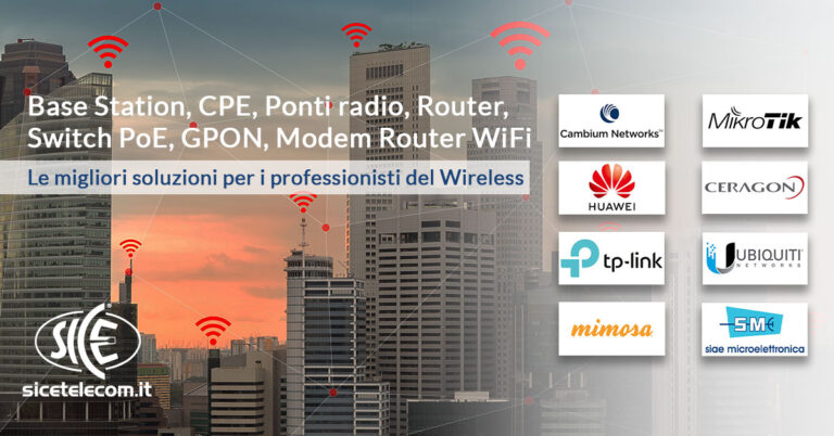 soluzioni wireless cambium mikrotik huawei