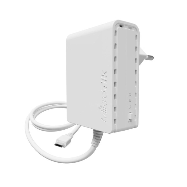 MikroTik | PL7400 | PWR-LINE power supply (supports Data over Powerlines) microUSB | MikroTik Data over Powerlines