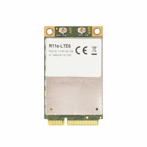 MikroTik | R11E-LTE6 | 2G/3G/4G/LTE miniPCi-e card with 2 x u.FL connectors | MikroTik LTE PRODUCTS