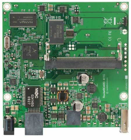 MikroTik | RB411GL | RouterBOARD 411GL 680MHzAtheros CPU 64MB RAM 1GETH 1miniPCI | RouterBOARD