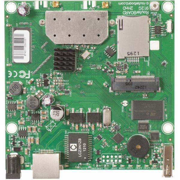 MikroTik | RB912UAG-2HPND | RouterBOARD 912UAG 600MHz Atheros 1GETH 2.4GHz 802.11b/g/n L4 | RouterBOARD