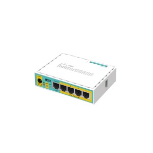MikroTik | RB750UPR2 | RouterBOARD hEX PoE lite650MHz CPU 64MB RAM 5ETH USB L4 | Routers