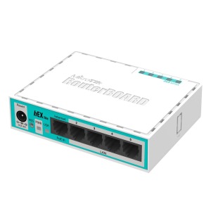 MikroTik | RB750-R2 | RouterBOARD hEX lite QCA9531 850 MHzCPU 64MB RAM 5 LAN L4 | Routers