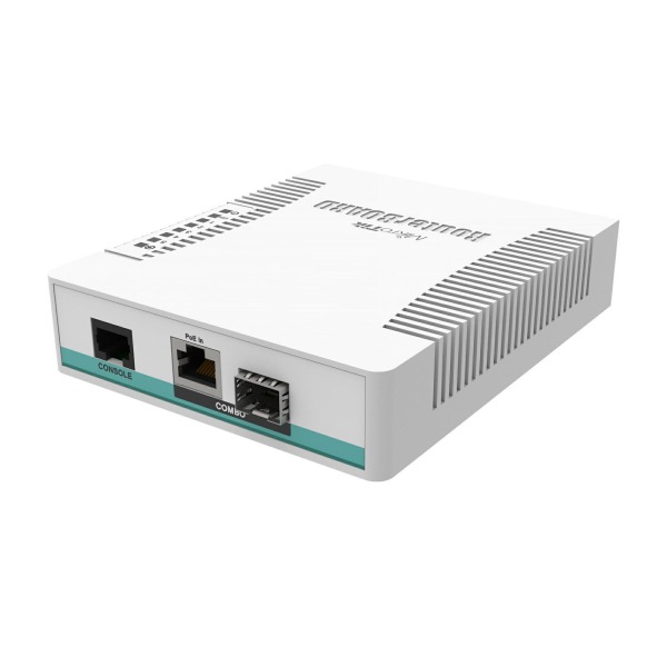MikroTik | CRS106-1C-5S | CloudRouterSwitch QCA8511 400MHz CPU 128MB RAM 1Comboport 5SFP | Switches
