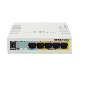 MikroTik | RB260GSP | RouterBOARD 260GSP 5GETHsmart switch with SFP cage POE-OUT | Switches