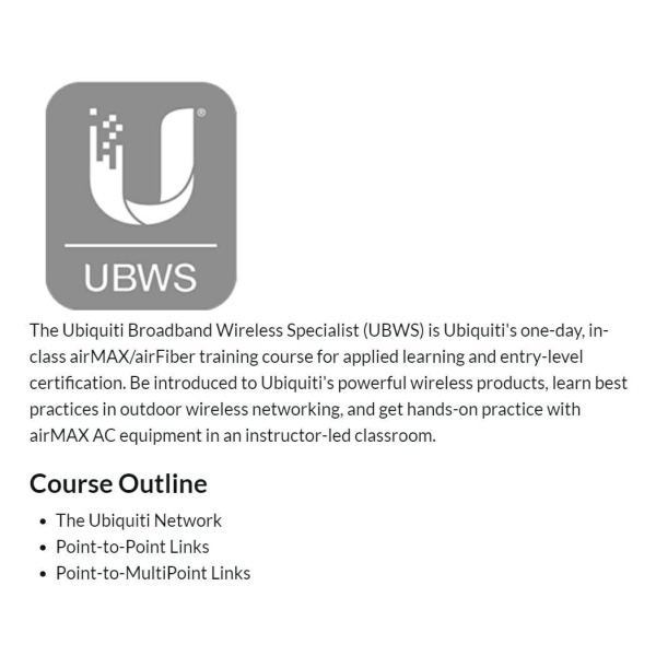Ubiquiti SICE-UBWS | Ubiquiti Broadband Wireless Specialist