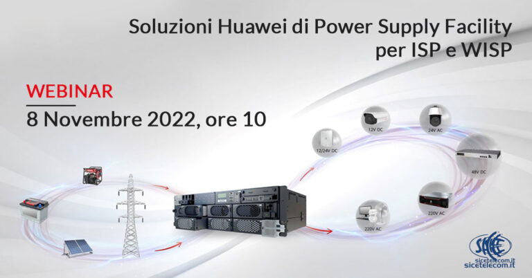 Webinar Stazioni di energia Huawei - 8 novembre