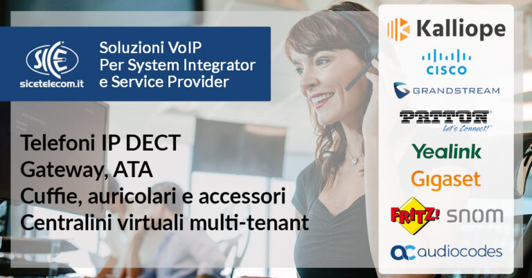 SICE distribuisce centralini VoIP, telefoni IP DECT, ata, adattatori