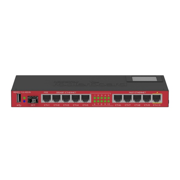 MikroTik | RB2011UIAS-IN | RouterBOARD 2011UiAS Atheros 74K CPU 128MB RAM 1xSFP 5ETH 5GETH | Routers
