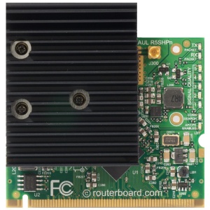 MikroTik | R5SHPN | MiniPCI Card with 1MMCX         connectors 802.11a/n Super High Power | Interfaces MikroTik