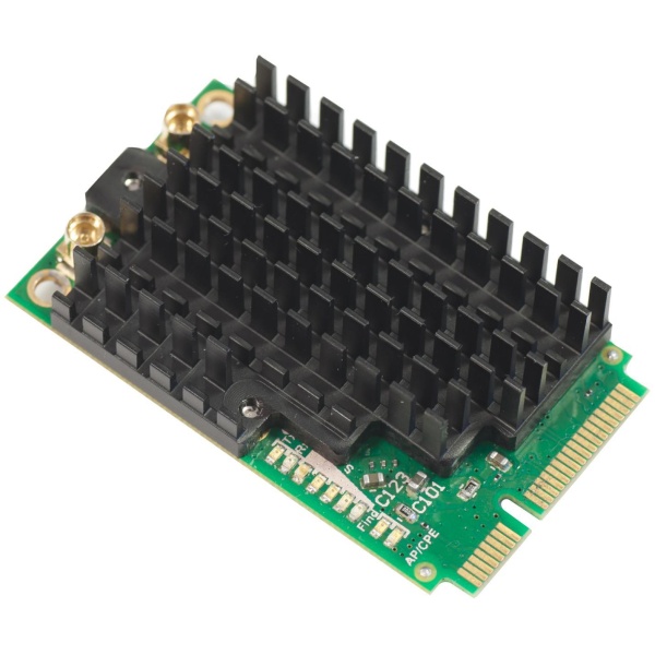 MikroTik | R11E-5HND | R11e-5HnD 802.11a/n HighPower miniPCI-e card with MMCX con. | Interfaces MikroTik