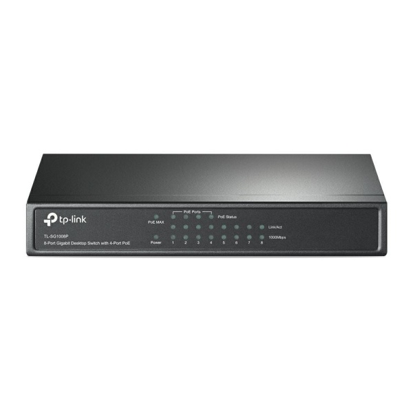 TL-SG1008P | 8-Port Gigabit Desktop PoE Switch8 10/100/1000Mbps RJ45 ports