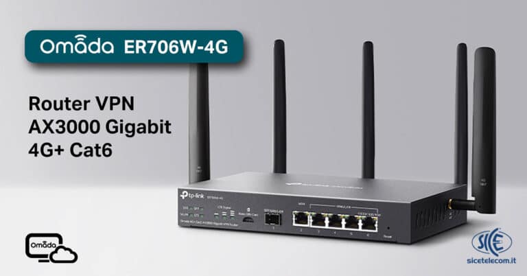 TP-Link Router VPN ER706W-4G - SICE distributore