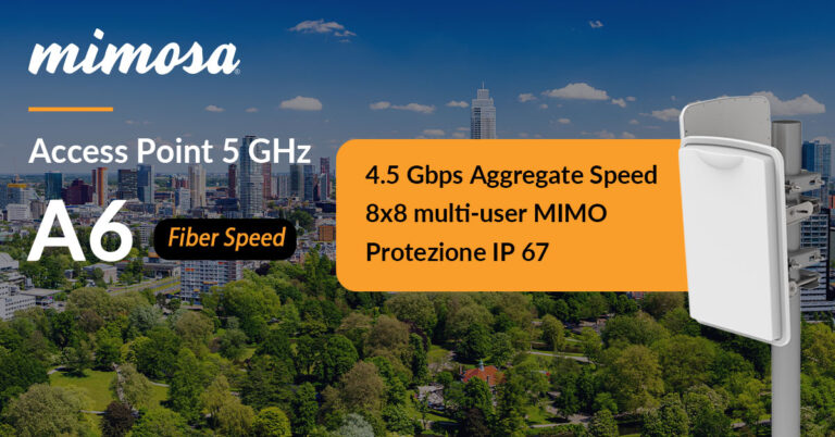 SICE distribuisce Mimosa-A6 5 GHz