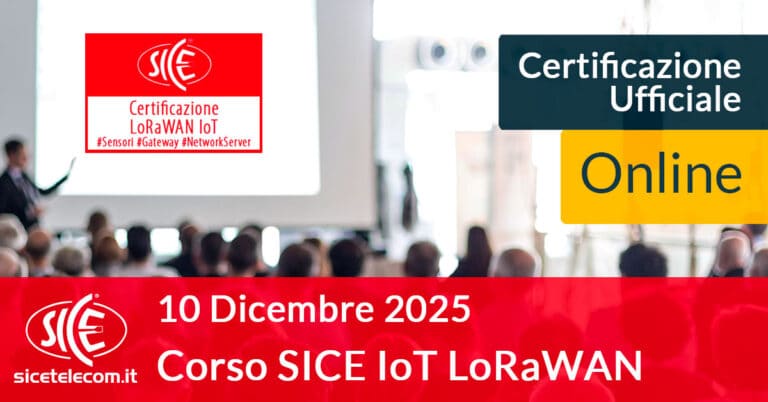 Corso SICE IoT Lorawan 10 dicembre 2025