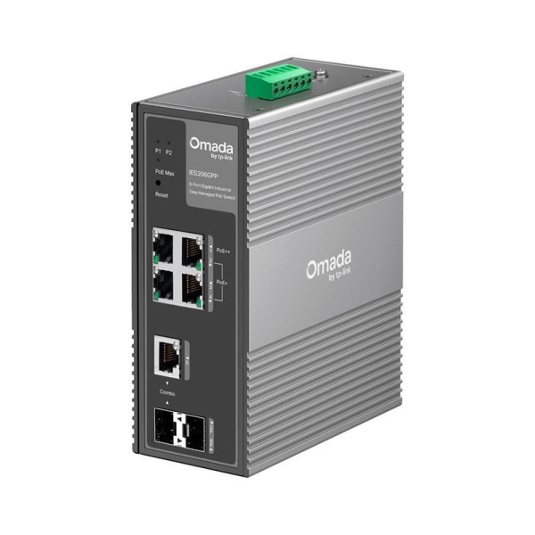 IES206GPP | Omada 6xGETH Industrial         Easy Managed Switch 3xPOE+ and 1xPOE++