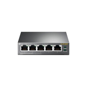 SF1005P | 5-Port 10/100Mbps Desktop Switch 4 PoE 58W