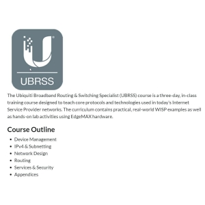 Ubiquiti SICE-UBRSS | Ubiquiti Broadband Routing & Switching Specialist (UBRSS)