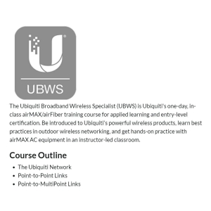 Ubiquiti SICE-UBWS | Ubiquiti Broadband Wireless Specialist