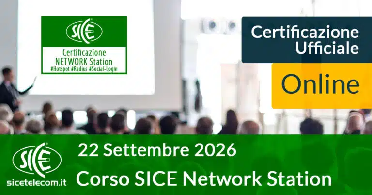 corso SICE Network Station 22 settembre 2026