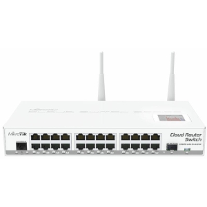 MikroTik | CRS12524G1S2HDNI | CRS125-24G-1S-2HND-IN 600MHz 1SFP 24GLAN 2.4Ghz 802.11b/g/n L5 | Switches