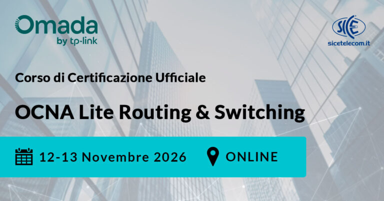 Corso OCNA Switching Routing novembre 2026