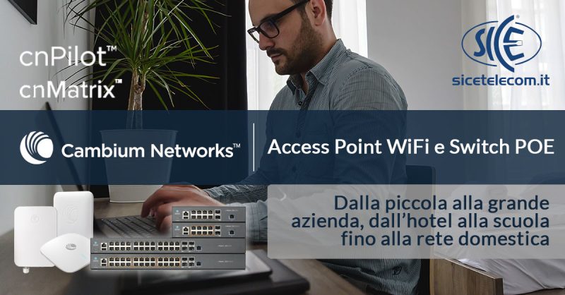 Access Point e Switch POE Cambium Networks - SICE