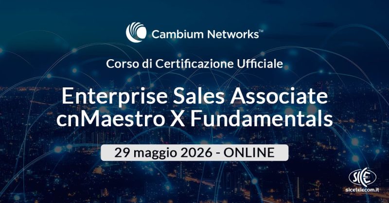 Cambium-cnmaestro-fundamentals corso maggio 2026