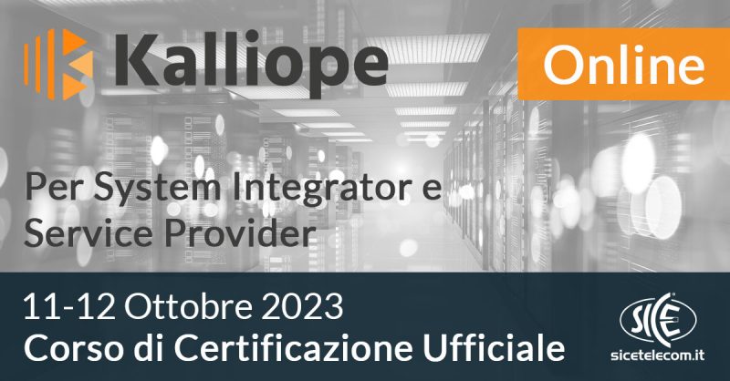 Corso-kalliope-11-12-ottobre-2023 - SICE Telecomunicazioni