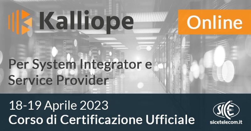 Corsi-kalliope-18-19-aprile-2023 SICE Telecomunicazioni