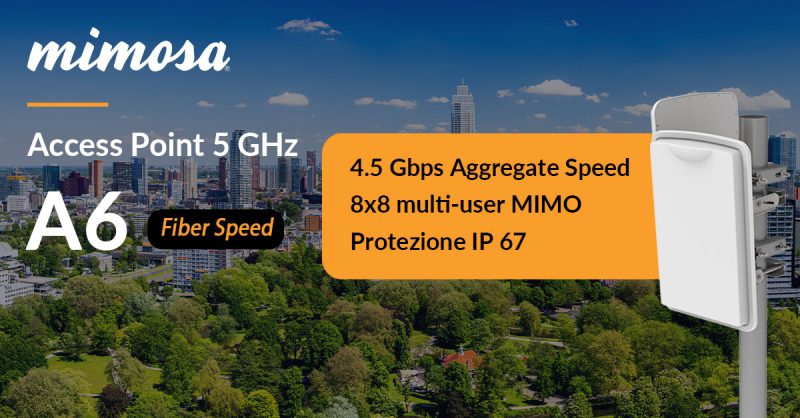 SICE distribuisce Mimosa-A6 5 GHz