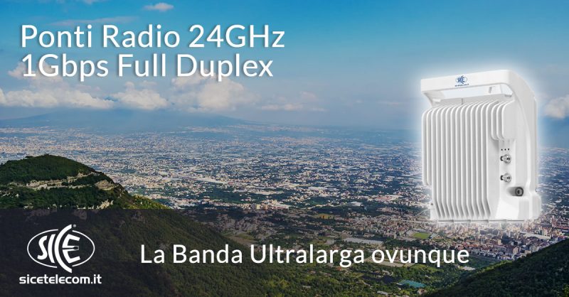 ponti radio 24GHz banda ultralarga SICE